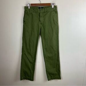 J‎ Crew Olive Green Chinos Pants Preppy Academia Business Casual Office Size 0